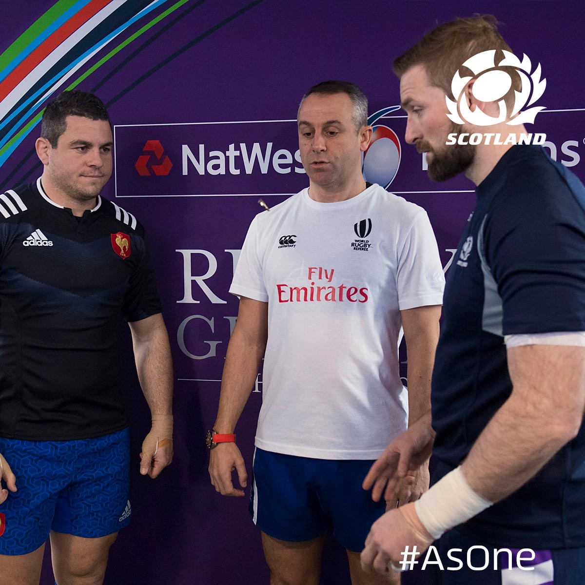 Scotlandteam's tweet photo. Coin toss done ahead of today's #NatWest6Nations match! ✅ https://t.co/Qe7VDExvAO