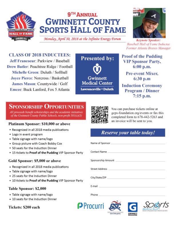 PRidge_AD's tweet image. Congratulations to @PRidge_football grad and state champion @DrewBut13r for being named to the @Gwinnett_Sports Hall of Fame.