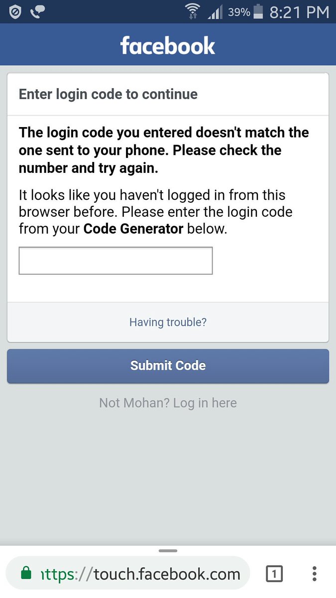 Chennai Psychologist Facebook Facebook India Why Are You Not Sending 6 Digit Code For The Past Three Weeks Still Holding My Account As If I Deny Placing The Code Pl Chennai Psychologist Facebook Facebook India Why Are You Not Sending 6 Digit Code For The Past Three Weeks Still Holding My Account As If I Deny Placing The Code Pl