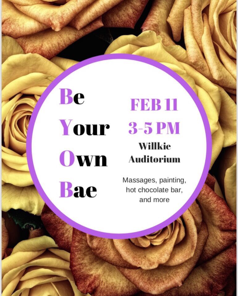 No bae, no problem! Learn about self love at today’s BYOB event