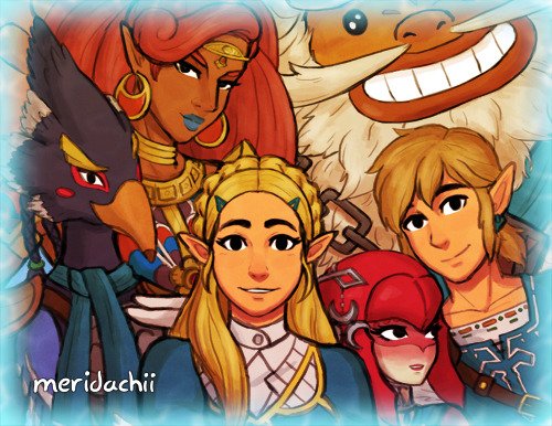 Fan Art: The Real Champions Of The Legend Of Zelda Breath Of The