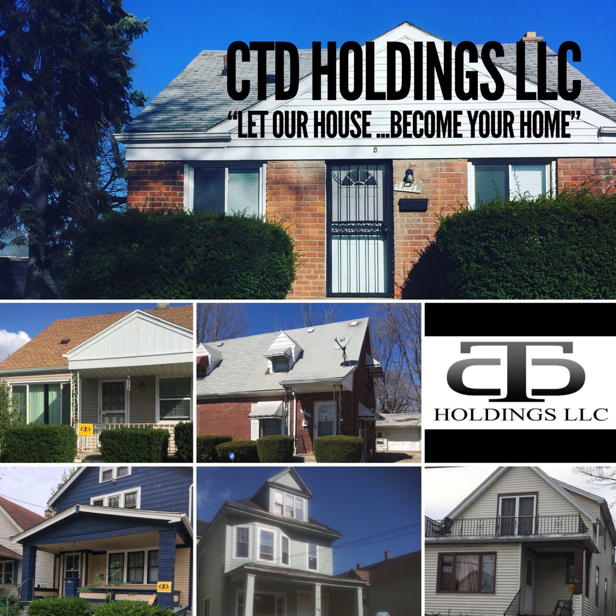 CTD HOLDINGS LLC “Let our house become your HOME” #CTDholdingsllc #Detroit #Buffalo #Philadelphia #NYC #reinvesting #buyandhold