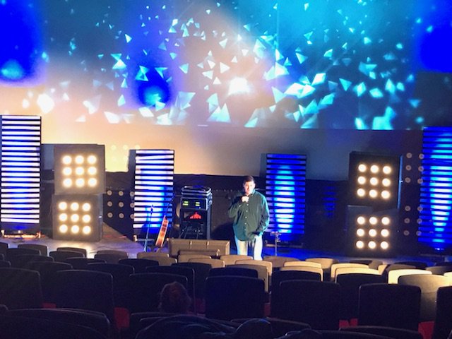 multiplycalgary's tweet photo. Can’t believe this is happening. 2 weeks til launch and we had a great practice service!!! #multiplychurch #multiplycalgary https://t.co/gYYpv4C93w