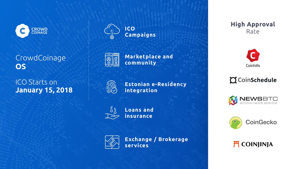 *AIRDROP*
CrowdCoinage 
Click: altcoinstalks.com/index.php?topi…
Receive CCOS

#CrowdCoinage #Airdrop #ICO #Tokensale #bitcoin #altcoins #token #investment #fintech #cryptos #cryptocurrencies