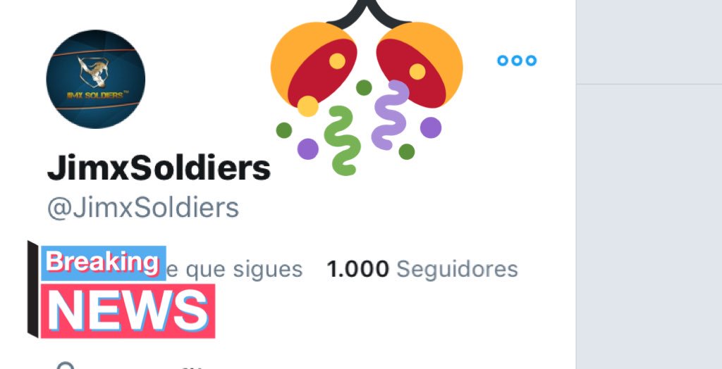 Con orgullo y alegría compartimos este gran paso, gracias a todos por el apoyo y la paciencia. <a href="/JimxSoldiers/">JimxSoldiers</a> ya tiene 1000 seguidores, y para celebrar sorteará al final del día 10 dólares! pagados via PayPal entre todos los que nos sigan y hagan RT, Fav y etiqueten a un amigo.