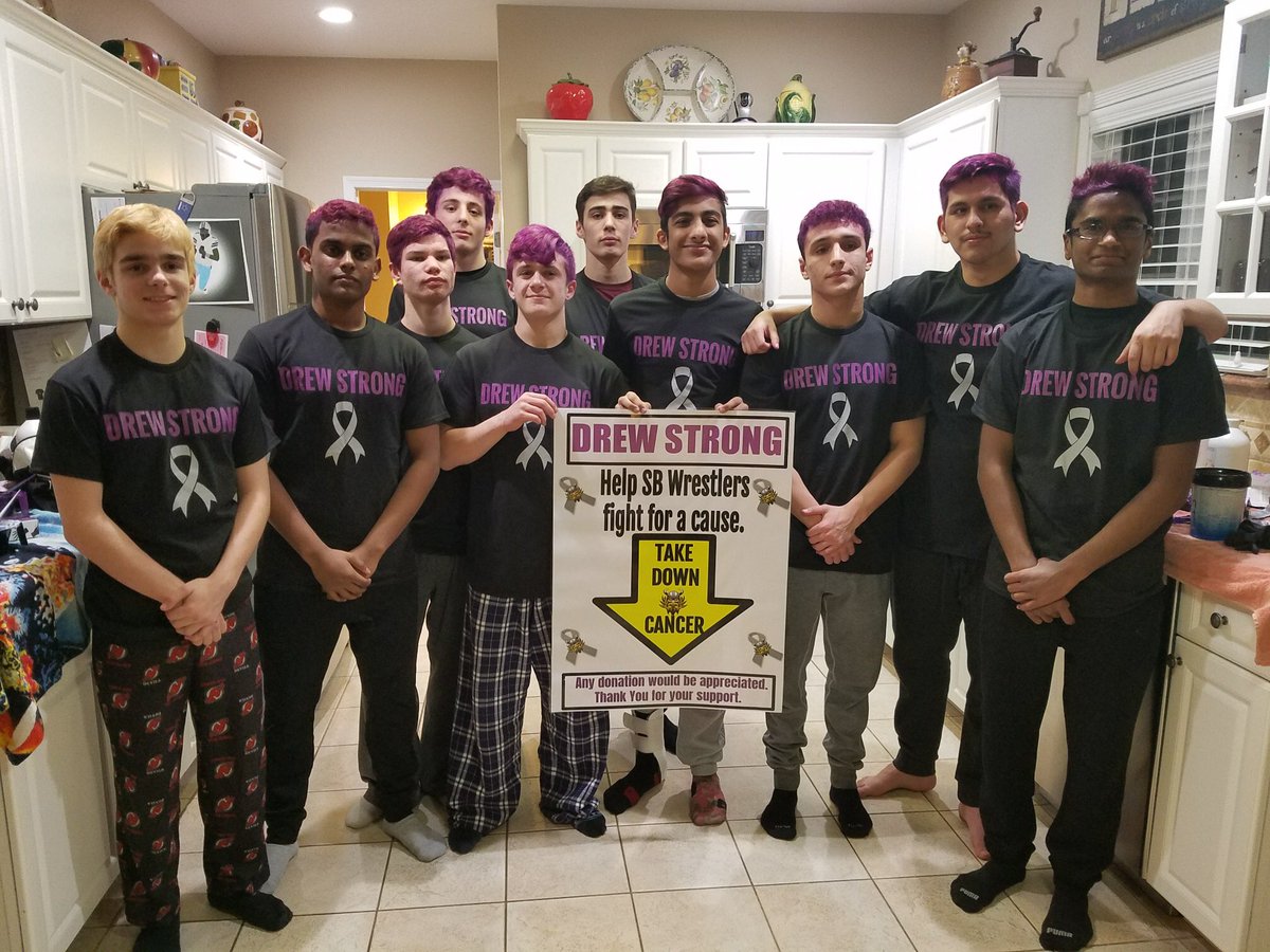 Help SB Varsity Wrestlers take down cancer. Come support and make a donation on February 17th at SBHS during districts or purchase a t-shirt. All Donations will go to Andrew McIntyre and his family. <a href="/SBWrestle/">SB Varsity Wrestling</a> @GoSBVikings <a href="/VTNSB/">VTN📽</a> <a href="/SBHS_Info/">SBHS Student Council</a> <a href="/SBrunswickPatch/">SouthBrunswickPatch</a> @