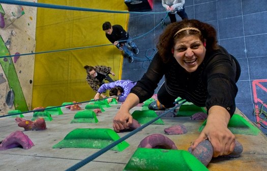 Team_BMC's tweet photo. Creating new opportunities for people with sight, hearing impairments. The BMC partners with @sensecharity https://t.co/Yo61DLSUSO #climbing https://t.co/QaDrP8XS1O