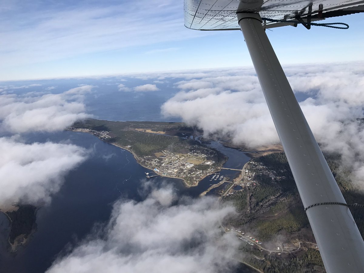 NorthCoastPilot's tweet photo. Masset, BC from 3000ft yesterday afternoon. #HaidaGwaii #fromtheair  #beautifulBC https://t.co/GXAqyUbtcm
