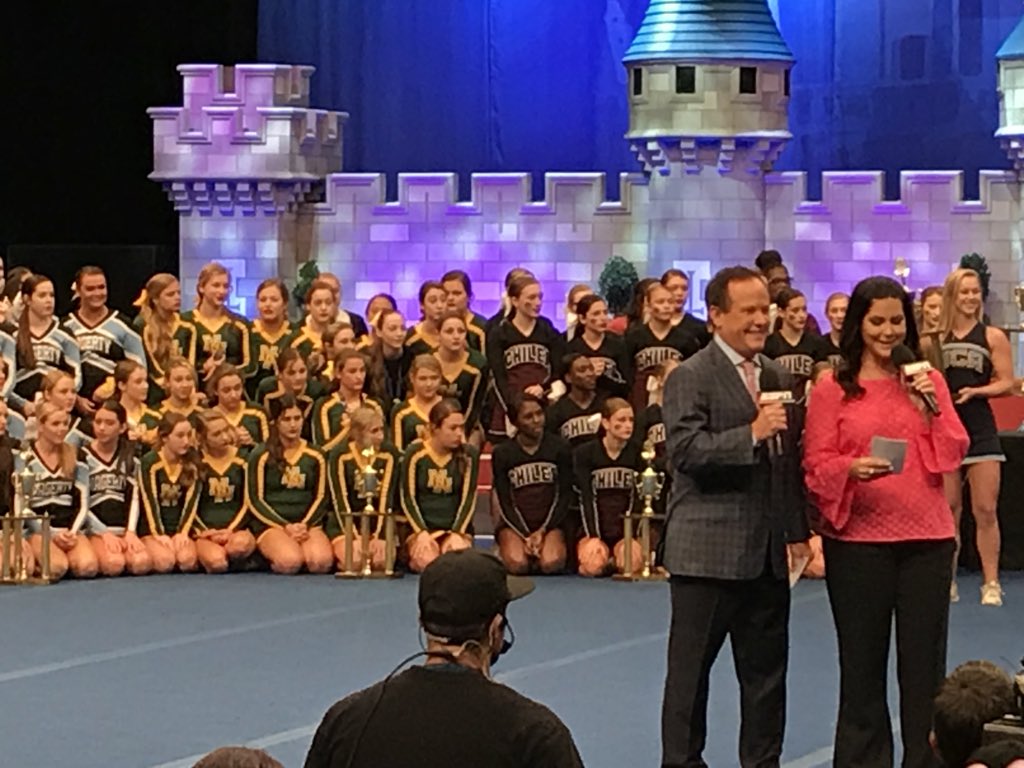 NorthCheerNJ's tweet photo. 2 elimination rounds and the North Hunterdon girls awarded 13th place at High School Nationals!  So PROUD! https://t.co/jj5EQ2G4VK