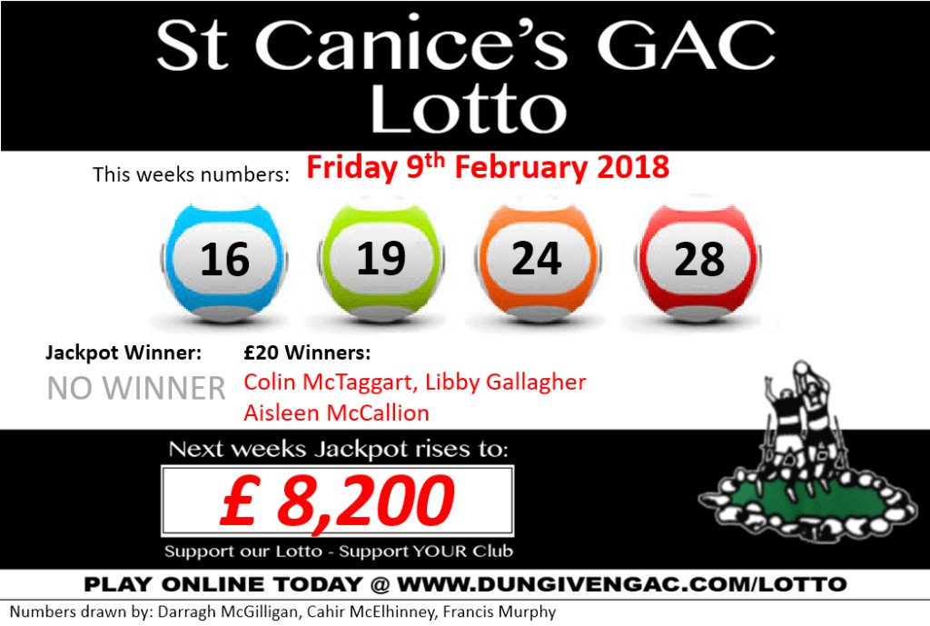 lotto result february 20 2018