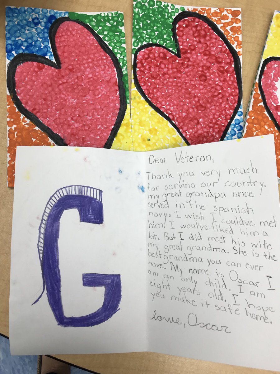 Spreading love and kindness to our Veterans #gslearning #heroes #RandomActsOfKindness