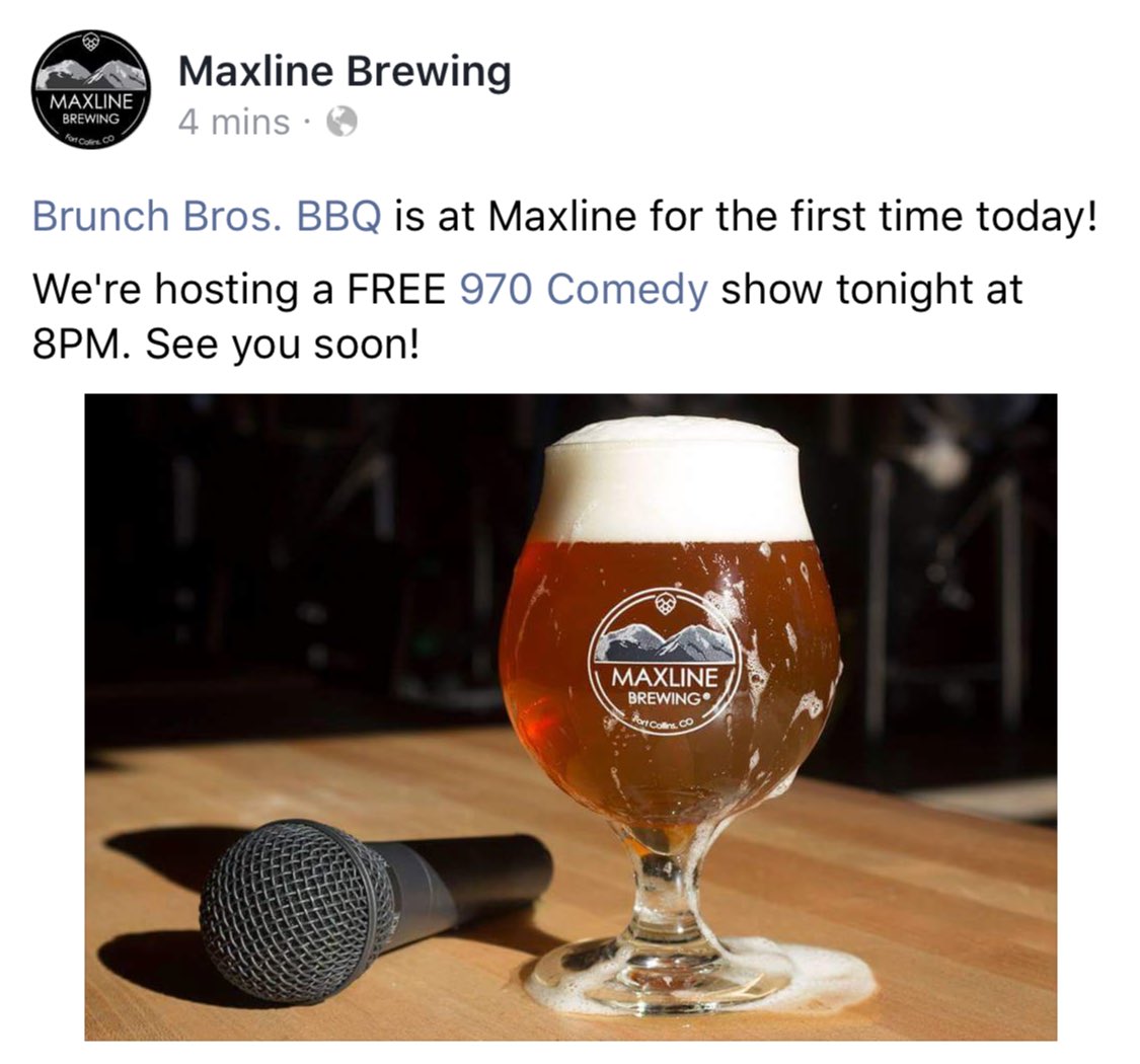 brunchbrosbbq's tweet photo. We will be at @maxlinebrewing today! 🍺 #brunchbrosfortcollins #fortcollinsfoodtruck #fortcollinsfoodcarts #coloradostateuniversity #fortcollinsbbq #gorams #vetownedbusiness #pulledpork #cheesesteak #beefhotdog #smallbusiness #maxlinebrewing https://t.co/gFHB0e6wQY
