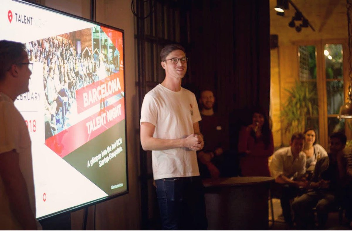What a great experience to host the Barcelona Talent Night 2018! Big thanks again to @pauaventures' Georg, <a href="/NautaCapital/">Nauta</a>'s Andrea, <a href="/typeform/">Typeform</a>'s <a href="/DOkuniev/">David Okuniev</a> &amp; <a href="/robert22munoz/">Robert Muñoz</a> and @redpoints_sol <a href="/Lurquizu/">Laura Urquizu Barasoain</a>. You really made the evening special for the 100 students - it was a blast :-)