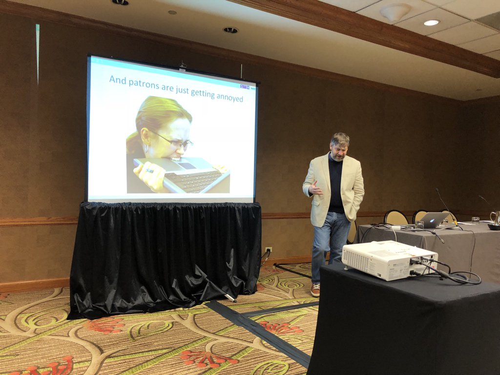 buddhake's tweet image. Meanwhile at #alamw18 it’s the #ra21 update given by @TAC_NISO. Making scholarly content easier to access off campus through SAML/Shibboleth and an improved WAYF. RA21.org