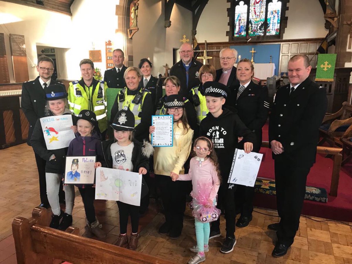 CannockPolice's tweet image. A few photos from today’s Thanksgiving Service at St Johns Church Heath Hayes. 😊👍🏻👏
