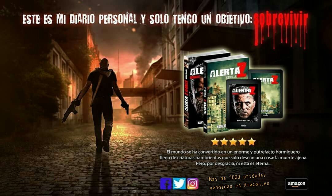 xevivilacoll's tweet photo. Más de 1000 descargas convierten #AlertaZ en una de las sagas de #Zombis más leídas de @AmazonESP 
Descúbrela en:
1⃣https://t.co/ciuL1ZXWyE
2⃣https://t.co/lfSGWq3JJT
#libros #LibroRecomendado #QueLeer #queleo https://t.co/aEoeIixtGG