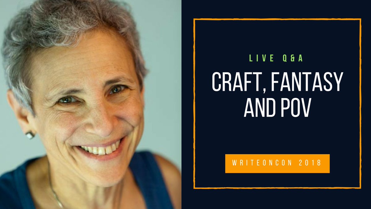 WriteOnCon's tweet image. Join us NOW for a live Q&amp;amp;A with the one and only Gail Carson Levine!! #WriteOnCon2018 #amwriting #amediting #amquerying #kidlit #ontheporch #writer #writerslife #writingtips #writers #kidlitchat #mglitchat #yalitchat