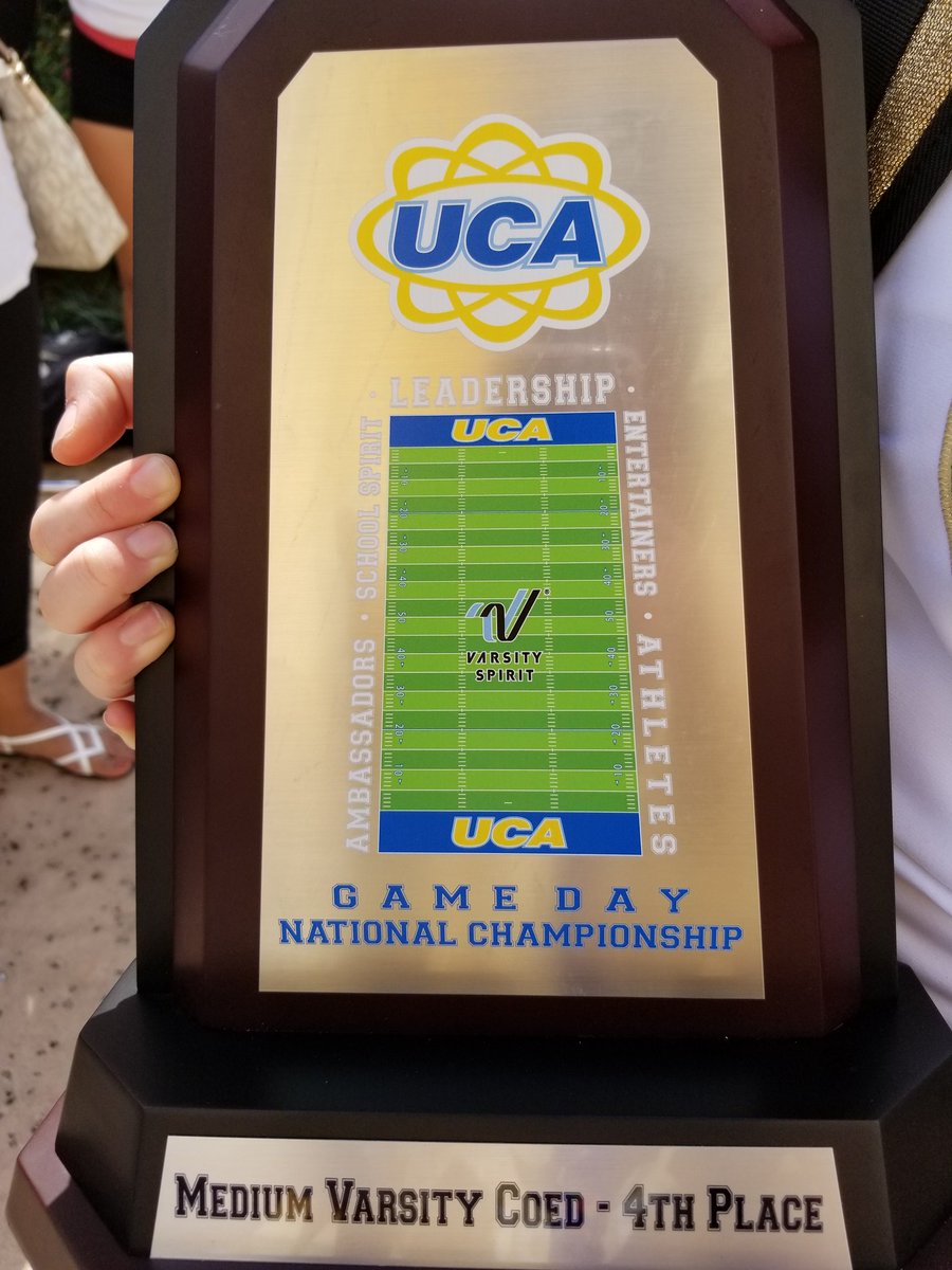 FRHSCheerNation's tweet photo. 4th IN THE NATION!!! Couldn't be more PROUD of these athletes and their accomplishment! #ZeroDeductions and the competition was fierce! But they showed them why #ItsBetterAtTheRidge ! Congratulations #RidgeCheer ! #NHSCC @FossilRidgeKISD @ridgepanthers @KellerISD @TheRidgeBook https://t.co/4D2BWYf5Bh