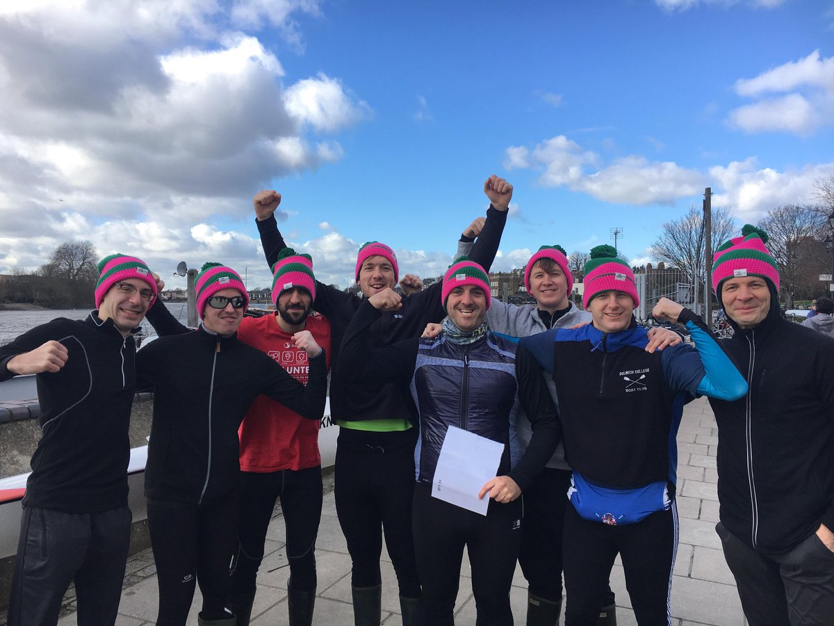 akrowing's tweet photo. WINNERS! AK retain the #DewarShield! Super pink and green racing! Thanks neighbours, @FurnivallSC and @SonsRowing. #pinkandgreen #raceday #tideway #akrowing #hammersmith 🏆❄🚣♀️ https://t.co/314tjCPUbw