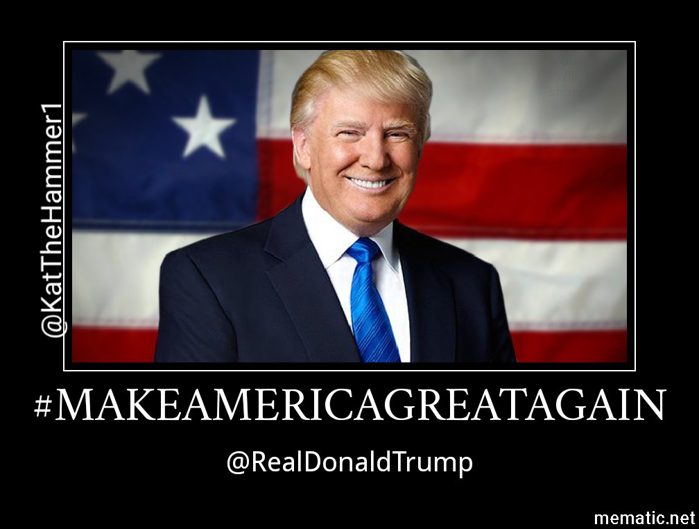 KatTheHammer1's tweet photo. .@realDonaldTrump  

RETWEET IF YOU AGREE:

We #Deplorables are fighting for you! 

We are 63+ Million strong in resolve!! 

Keep tweeting! We love you! 💯 https://t.co/DqSi8VzhAn