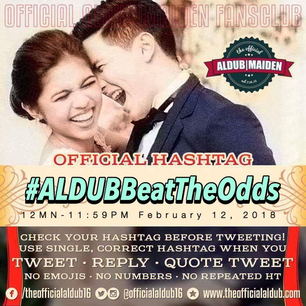 officialaldub16's tweet photo. If you fall behind, run faster. Never give up, never surrender, and rise up against the odds.

Good morning mga mahal namin @aldenrichards02 @mainedcm 

Good morning ADN!

#ALDUBBeatTheOdds https://t.co/eDUDJi8WRM