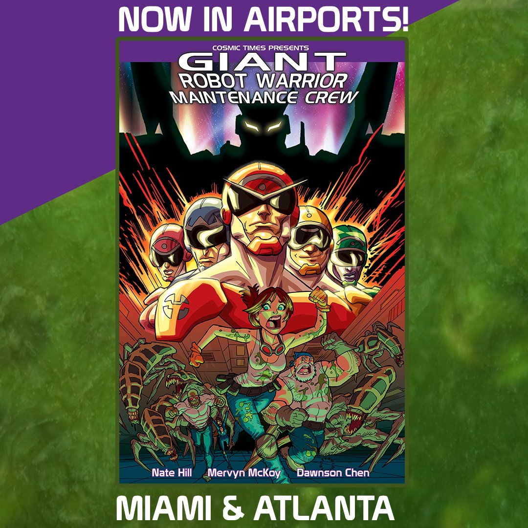 CosmicTimes's tweet photo. If you are traveling this week & are passing through the Atalanta Airport, check out the booksellers, you'll find Giant Robot Warrior Maintenance! It's a great story with some incredible art for only $9.99!
https://t.co/Kkvo3c48X2
#GRWMC #Robots #GraphicNovels #Comcs https://t.co/MBaTSl6Yvz
