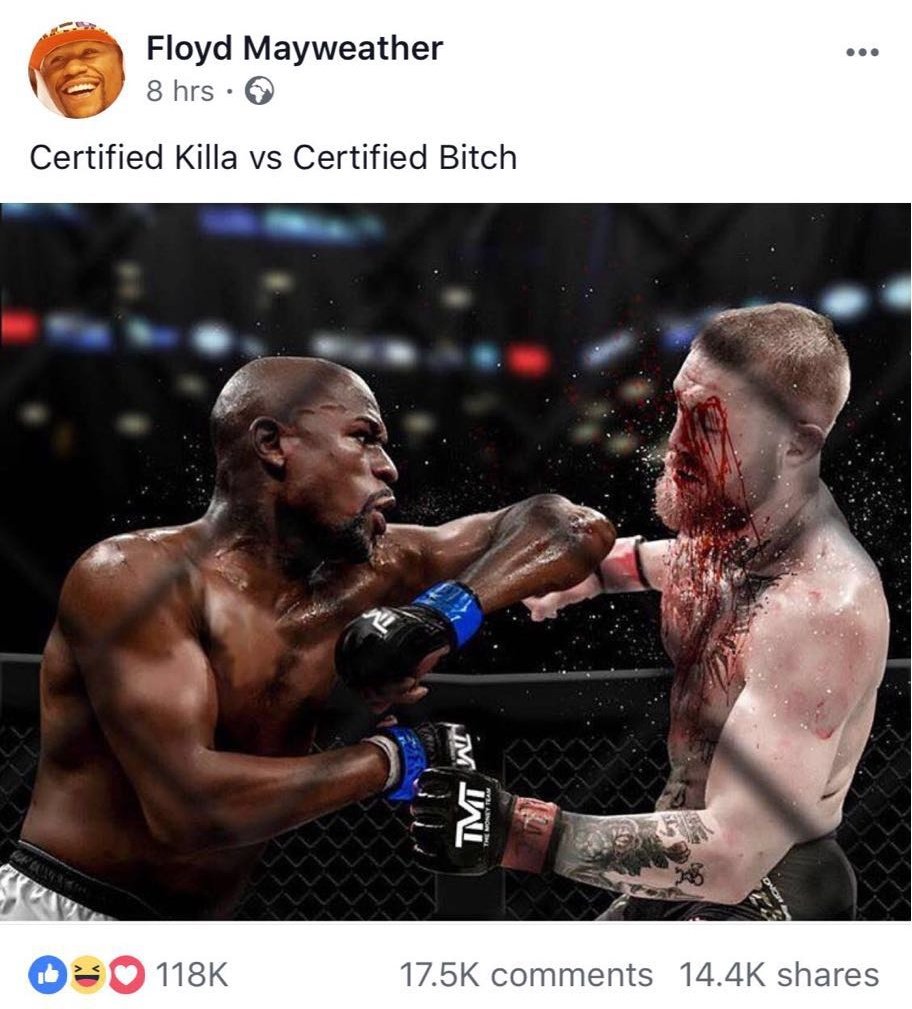 ChamatkarSandhu's tweet image. Floyd started it... Conor clapped back... and then Nate finished it.