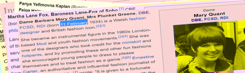 Happy Birthday Mary Quant

She\s 