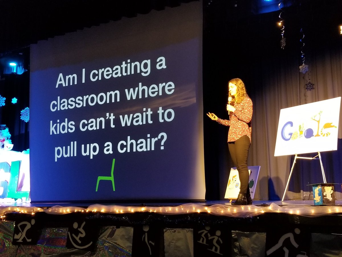 apsitnatasha's tweet photo. Last keynote by birthday girl, @MsVenturino !! #welcometomytable #edtechteam #SouthernSummit #southern18 https://t.co/CfX0wuEJ6W