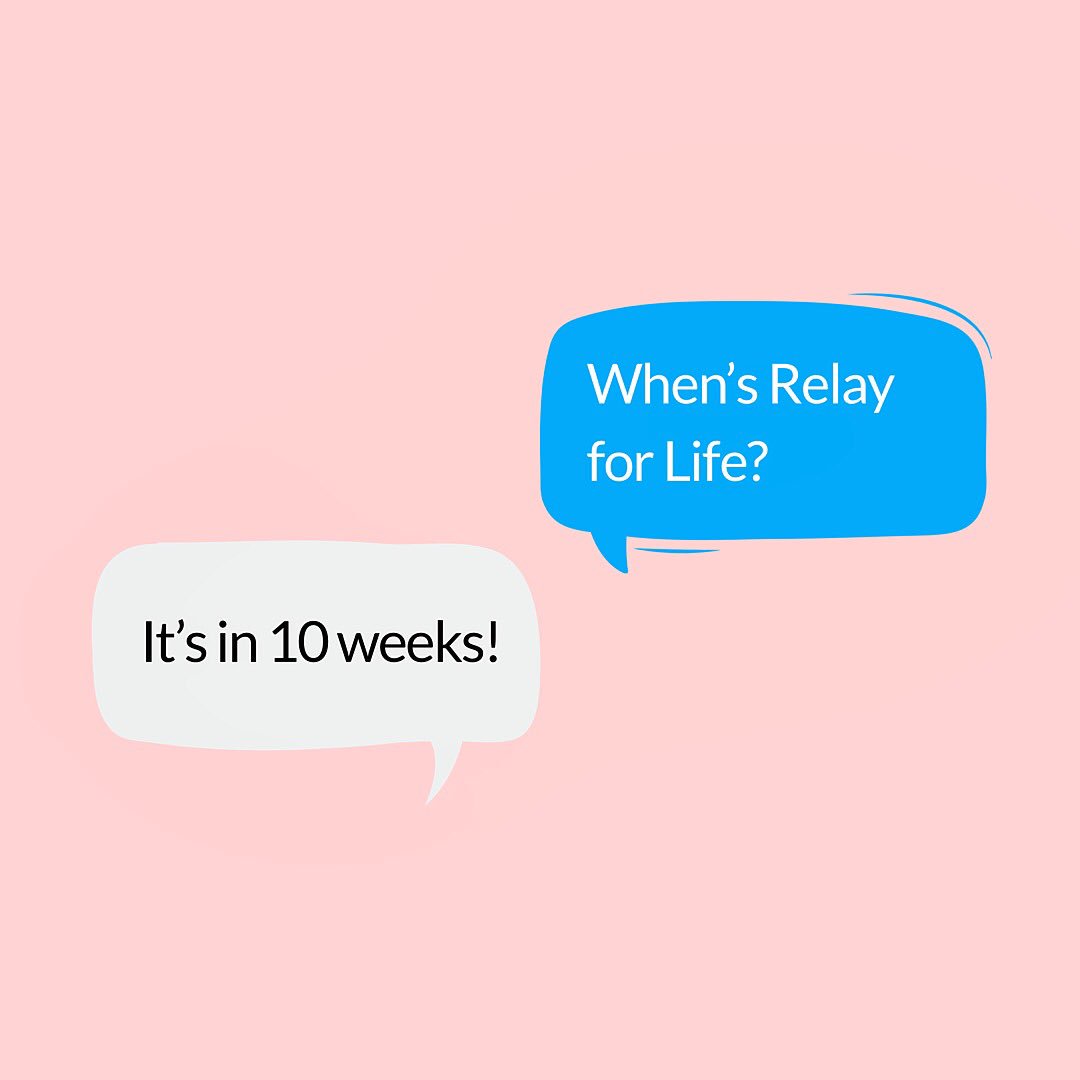 RelayForLifeET's tweet photo. Only 10 more weeks until RFL! Make sure to tell others to join or make a team if they haven’t already. Let’s go out there and make a difference! ✊🏼 https://t.co/3KcBDiy57x
