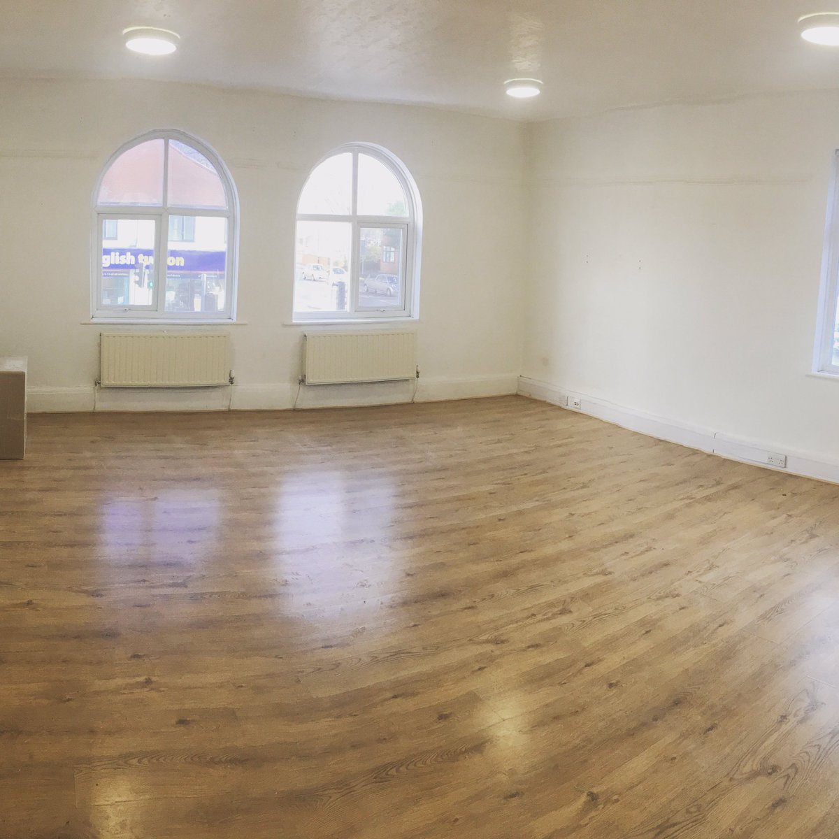 minikinartcafe's tweet photo. Getting our new home ready! Today has been cleaning &amp; prepping for floor varnish &amp; wall painting. New lights &amp; coffee machine water supply going in this week. ❤️❤️❤️ our future new home!! https://t.co/8DUrdrNLZM