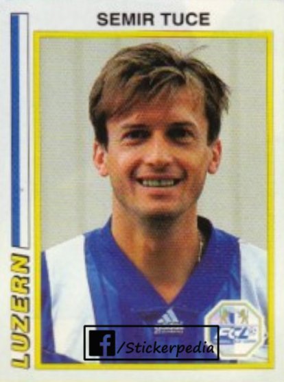 Stickerpedia1's tweet photo. Semir #Tuce
#Luzern 1994-95
#Panini https://t.co/fJBRb2ITVi