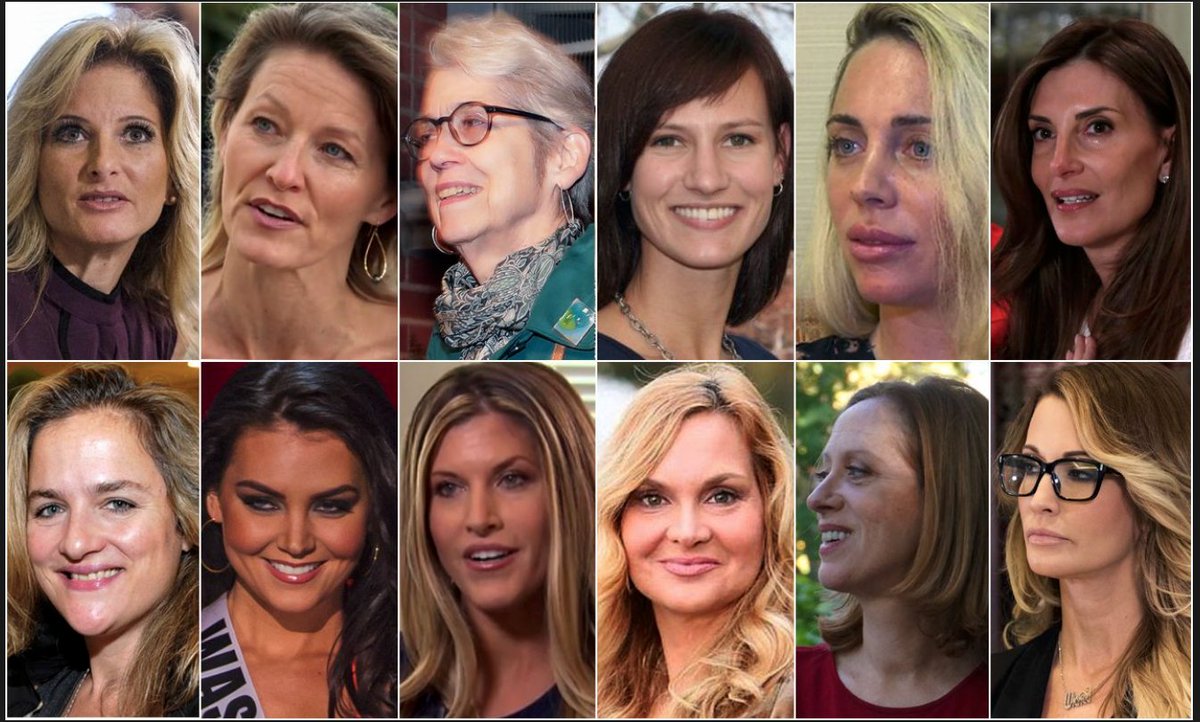 LeftOfMainSt's tweet photo. .@realDonaldTrump, remember these women? How about the others who haven't come forward & only told their stories to friends of when you reached up their skirts or forced yourself on them? #2Many2Count https://t.co/zgrtGWQM4V