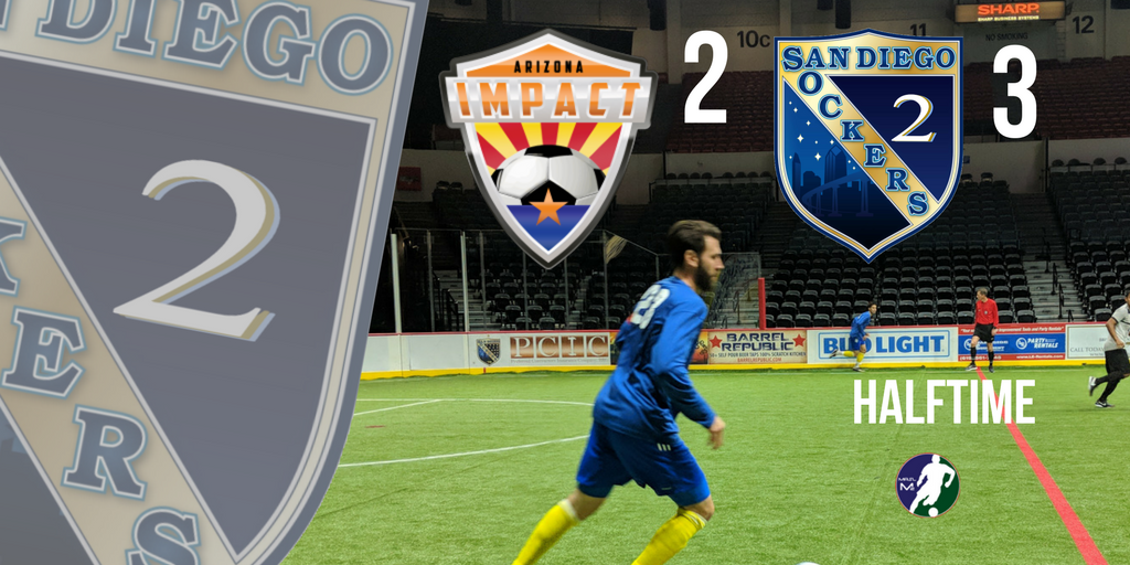 SDSockers2's tweet photo. Halftime: San Diego 3 - Arizona 2
@m2arenasoccer #M2arenasoccer #SanDiegoSockers #SDSockers2 #SoccerInSD #SoccerInSanDiego #ArizonaImpact @ArizonaImpact https://t.co/lwGrdW3TxK