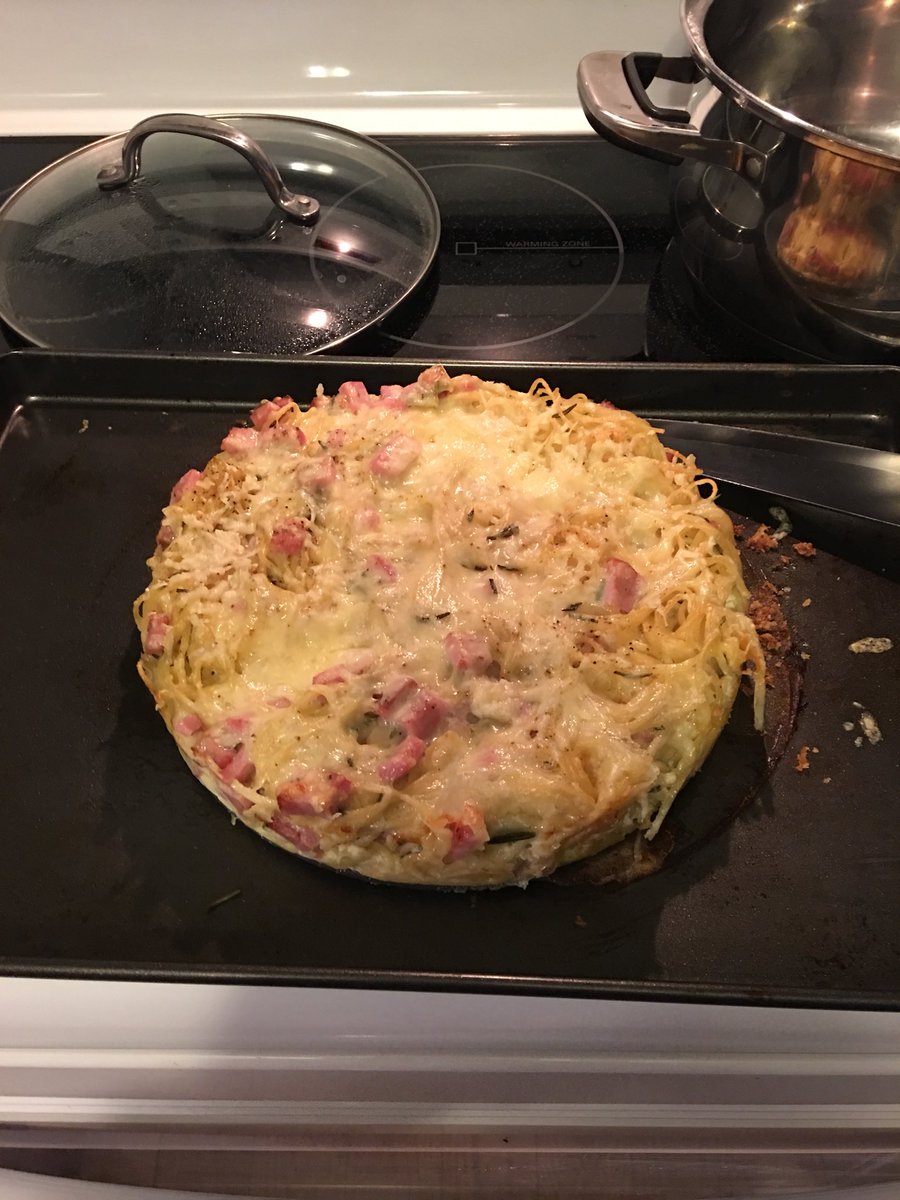 Brownie “Be a Chef” badge... Ireland’s choice... Jamie Oliver’s Carbonara Cake and garlic bread! <a href="/jamieoliver/">Jamie Oliver</a>