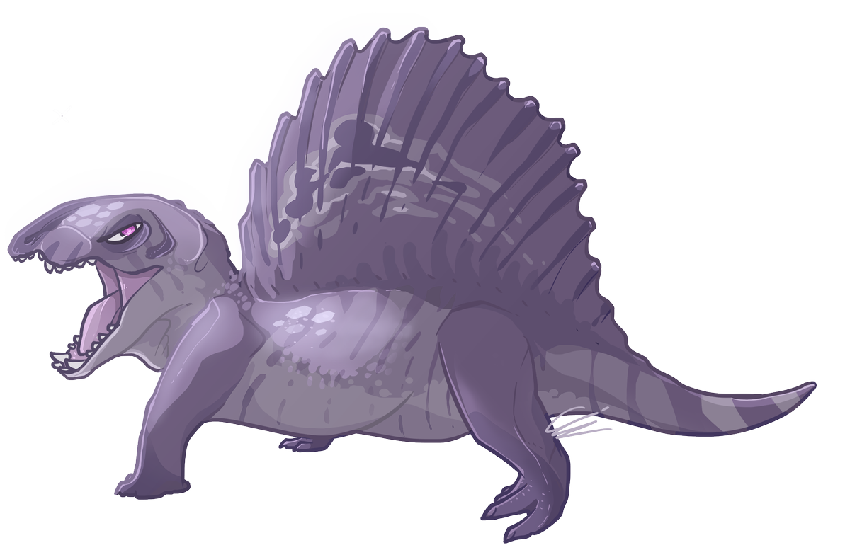 RuinousCat's tweet photo. Art for me by Ava (the humans) and @Haxorua_ (the bee and dimetrodon)!! https://t.co/bphhT8Y0vW