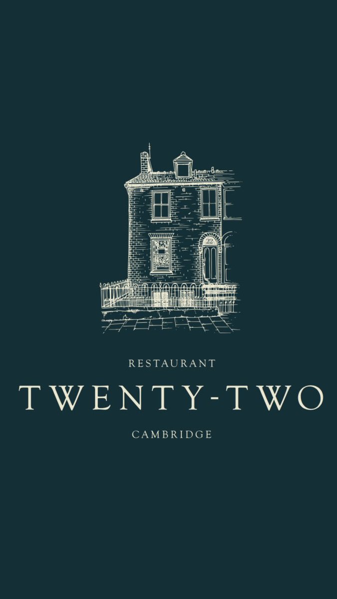 Restaurant Twenty Two 🍾🍴👨🏻‍🍳

#restaurant #22 #cambridge #new #opening #chestertonroad #mitchamscorner #jesusgreen #logo #foodstagram #instagood #instagram #picoftheday #pic @cubiqdesign 

💻Enquiries@restaurant22.co.uk
📞07957456065
restaurant22.co.uk