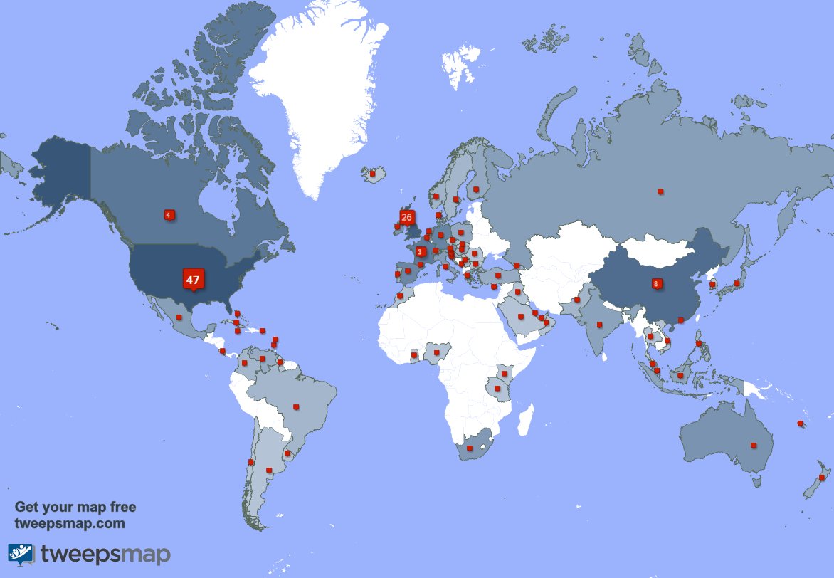 I have 7 new followers from UK., and more last week. See tweepsmap.com/!Pegnitzdampfer