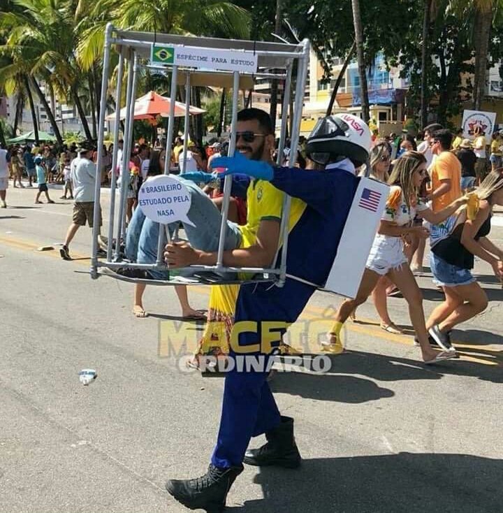 depois dessa fantasia de um brasileiro sendo estudado pela nasa o brasil zerou o carnaval