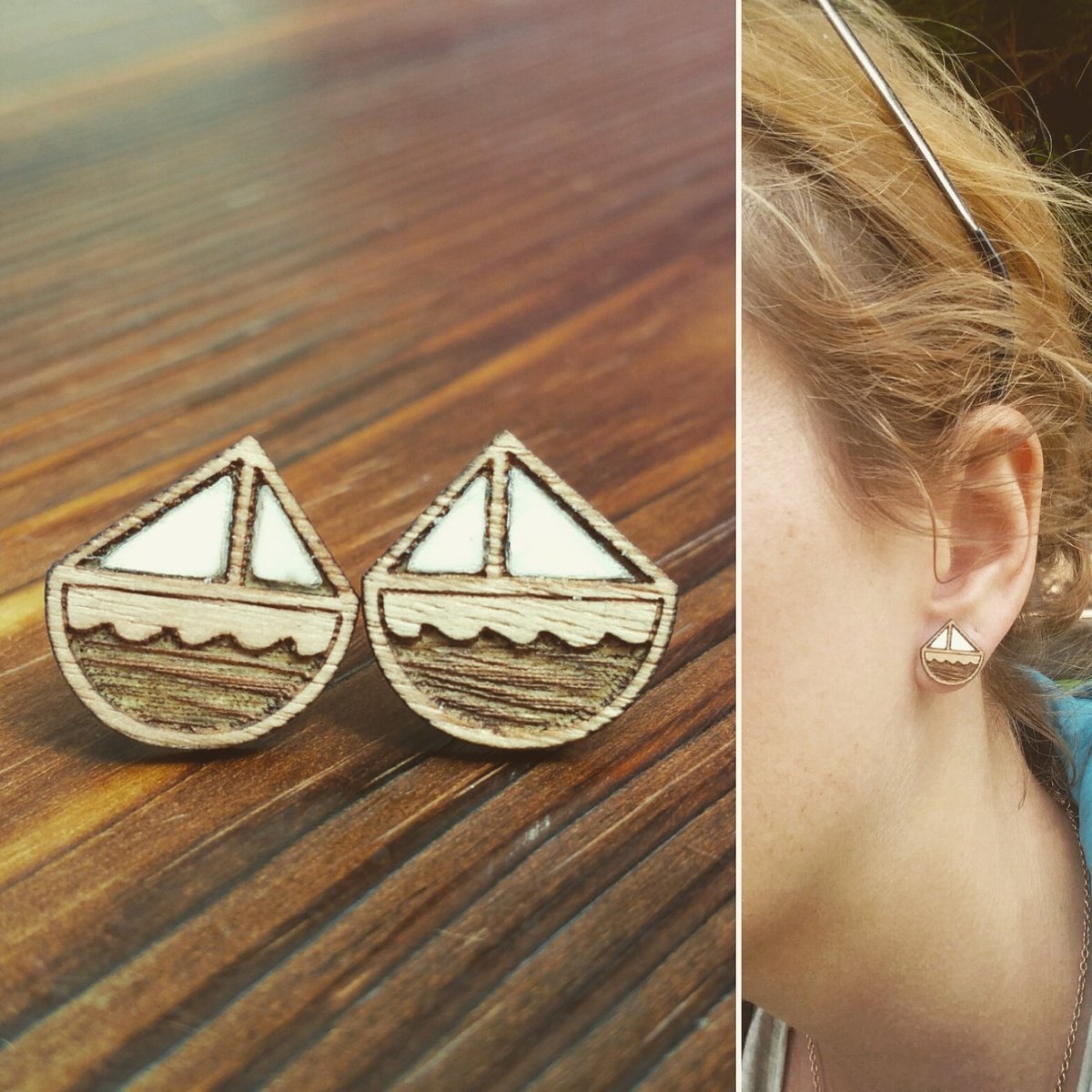 Middleton_Deco's tweet photo. How cute are these little sail boats!? These are our first stud earrings. Will put them up in our shop soon! #sailingboat #nautical #earrings #Gifts https://t.co/DjGQf4uGCg
