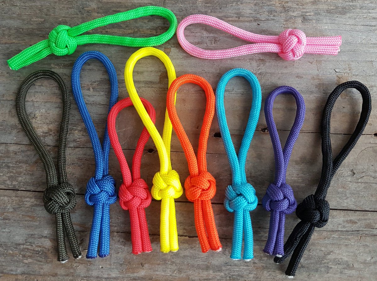 Easy Zipper Pulls with paracord 