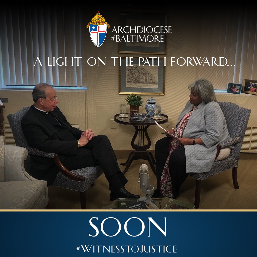 archbalt's tweet image. In a few days, Archbishop William E. Lori will renew his commitment to changing the narrative in Baltimore. 

Your input will be fundamental. Collaboration will be key.

#WitnessToJustice  #ComingSoon