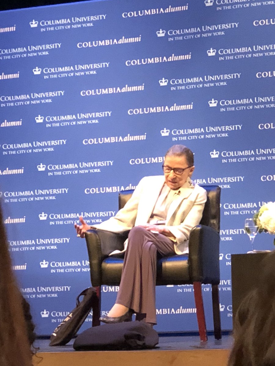 Notorious RBG and @PoppyHarlowCNN <a href="/ColumbiaAlumniA/">ColumbiaAlumniAssoc</a> #SheOpenedtheDoor