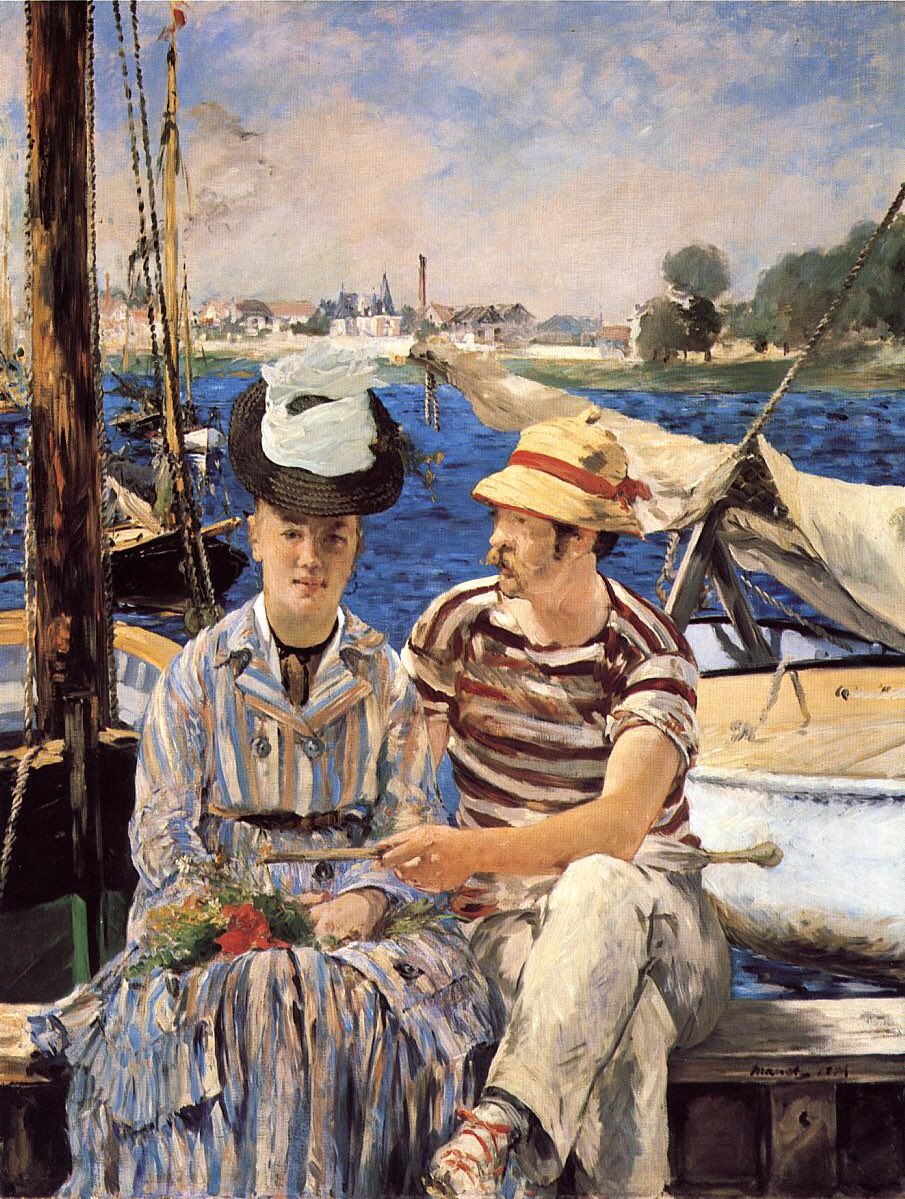 ClassicArtToday's tweet photo. Edouard Manet- Argenteuil. (1874) oil on canvas. Paris, France. Impressionism. https://t.co/7EJqZRniFW