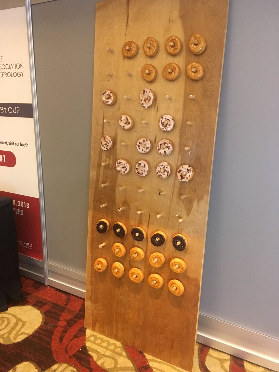 CDDWcanada's tweet photo. Did everyone see the donut wall in the Network Hall today? #CDDW2018 https://t.co/yJ8Yzg8bWQ