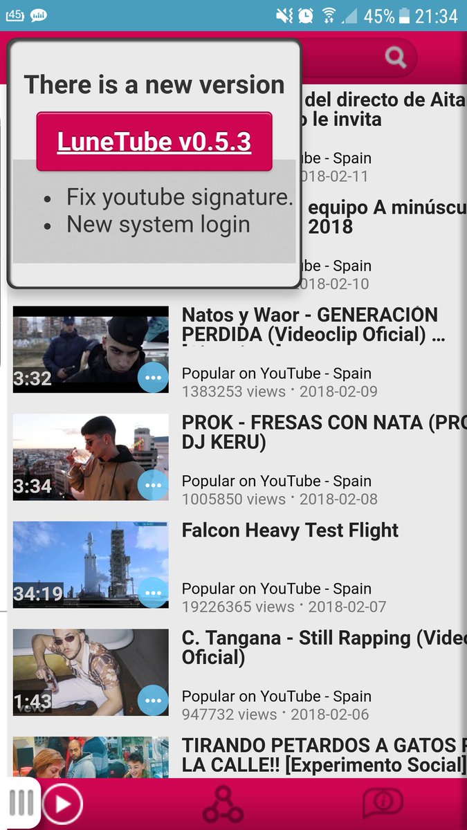 MAMISHO1's tweet image. #LuneTube for #luneOS #webOS and #Android has been updated