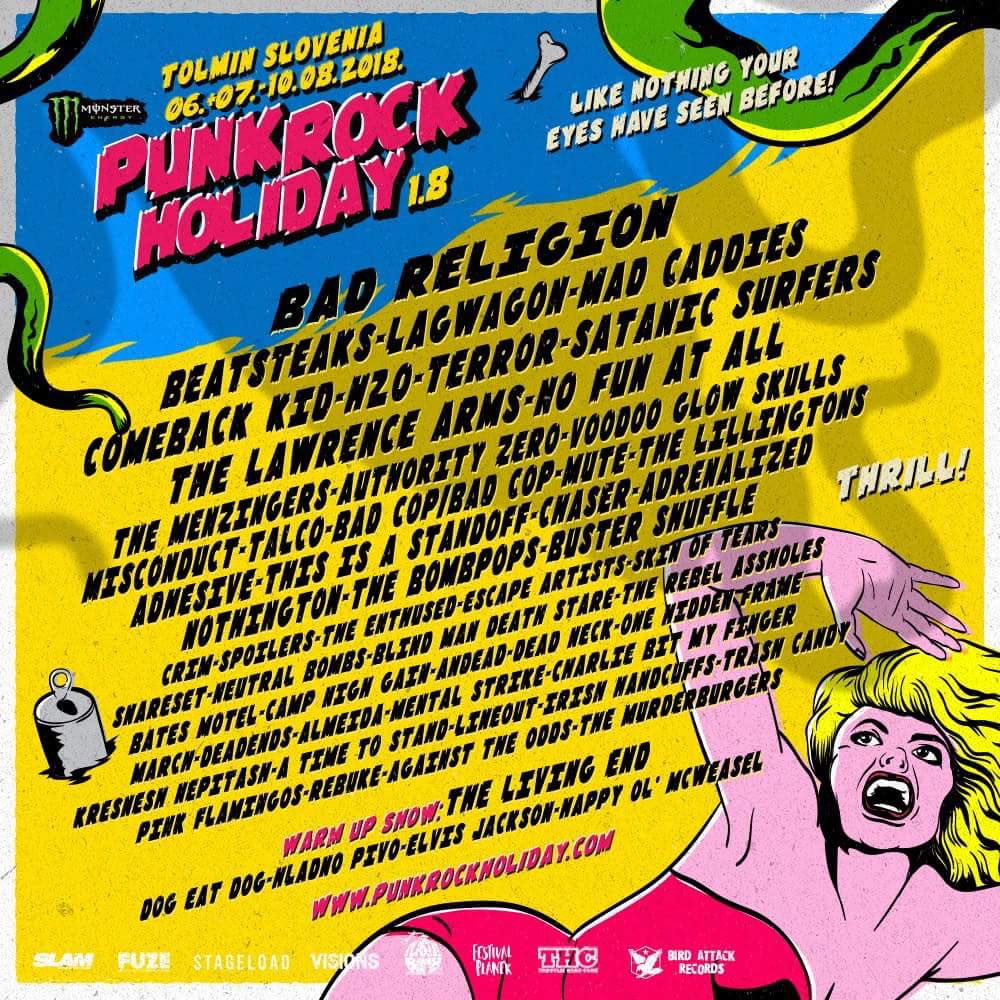 Holy guacamole, we’re playin with <a href="/badreligion/">Bad Religion</a> amongst this MASSIVE LINEUP!!
