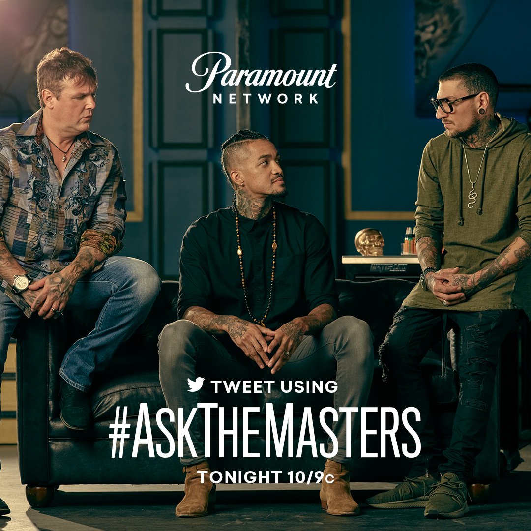 inkmaster's tweet image. The Masters are answering your questions live RIGHT NOW! Just tweet using #AskTheMasters.