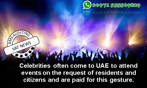bmsauditing's tweet photo. Celebrities often come to UAE to attend events on the request of residents and citizens and are paid for this gesture.[Read full Article] 
https://t.co/ZwUjLsKhKw

#bmsauditng  #VATinUAE #VATnews
Share maximum https://t.co/NIv5lTRS4V