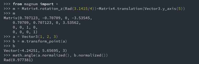 czmosra's tweet image. It took me roughly one hour to learn basics of #pybind11 and expose basic #Magnum math structures to #Python in under 100 lines. I&apos;m beyond impressed, this is almost too easy! 😍 #cpp11 #gamedev #scripting